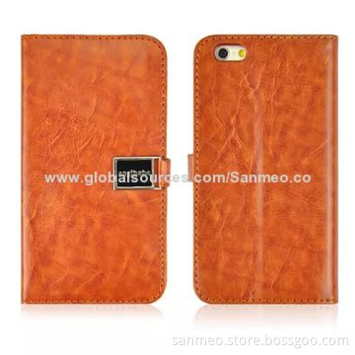 Luxury Leather Mobile Phone Case for iPhone 5/5s, Perfectly Fits the Shape, Multiple ColorNew
